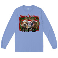 Colony Blue merry christmas heifer Long Sleeve Tee - RanaPortraitStore