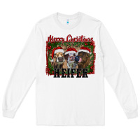 White merry christmas heifer Long Sleeve Tee - RanaPortraitStore
