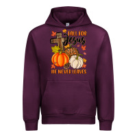 Mauve Wine fall for jesus he never leaves Urban Hoodie - MaliasSmallBusiness
