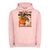 Pigment Salmon fall for jesus he never leaves Urban Hoodie - MaliasSmallBusiness