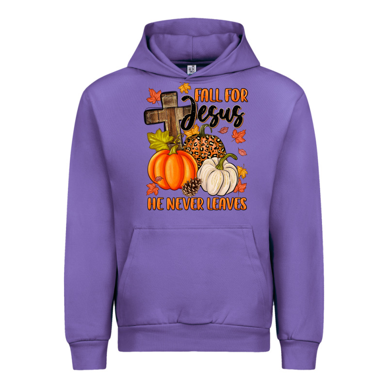 Fall For Jesus He Never Leaves Urban Hoodie by MaliasSmallBusiness | Teevron