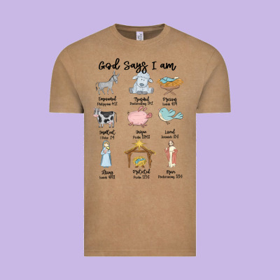 Vintage Tee god says i am