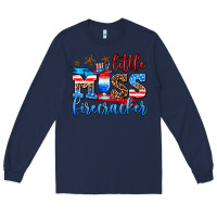 Navy little miss firecracker Long Sleeve Tee - AdoDesignShop