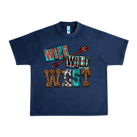 Navy wild wild west Urban Heavy Tee - texasbilliewilder