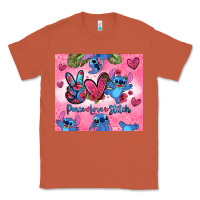 Copper peace love stitch Classic Tee - Zillion Design Studio