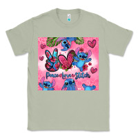 Matcha peace love stitch Classic Tee - Zillion Design Studio
