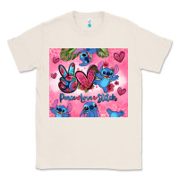 Natural peace love stitch Classic Tee - Zillion Design Studio
