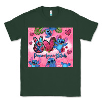 Sports Green peace love stitch Classic Tee - Zillion Design Studio