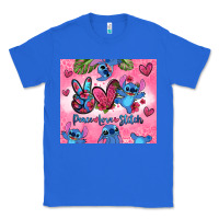 True Royal peace love stitch Classic Tee - Zillion Design Studio