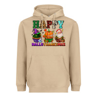 Mushroom happy hallothanksmas with cupcakes Heavyweight Hoodie - AdoDesignShop