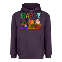 Plum happy hallothanksmas with cupcakes Heavyweight Hoodie - AdoDesignShop