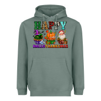 Sage happy hallothanksmas with cupcakes Heavyweight Hoodie - AdoDesignShop