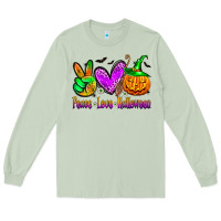 Matcha peace love halloween Long Sleeve Tee - Zillion Design Studio