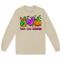 Peace Love Halloween Long Sleeve Tee | Teevron
