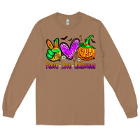 Toasted Coconut peace love halloween Long Sleeve Tee - Zillion Design Studio