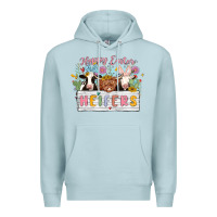 Blue Mist happy easter heifers Premium Hoodie - MaliasSmallBusiness