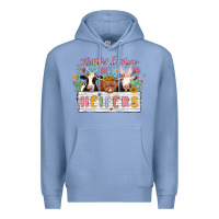 Colony Blue happy easter heifers Premium Hoodie - MaliasSmallBusiness