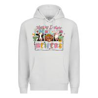 Dove Grey happy easter heifers Premium Hoodie - MaliasSmallBusiness