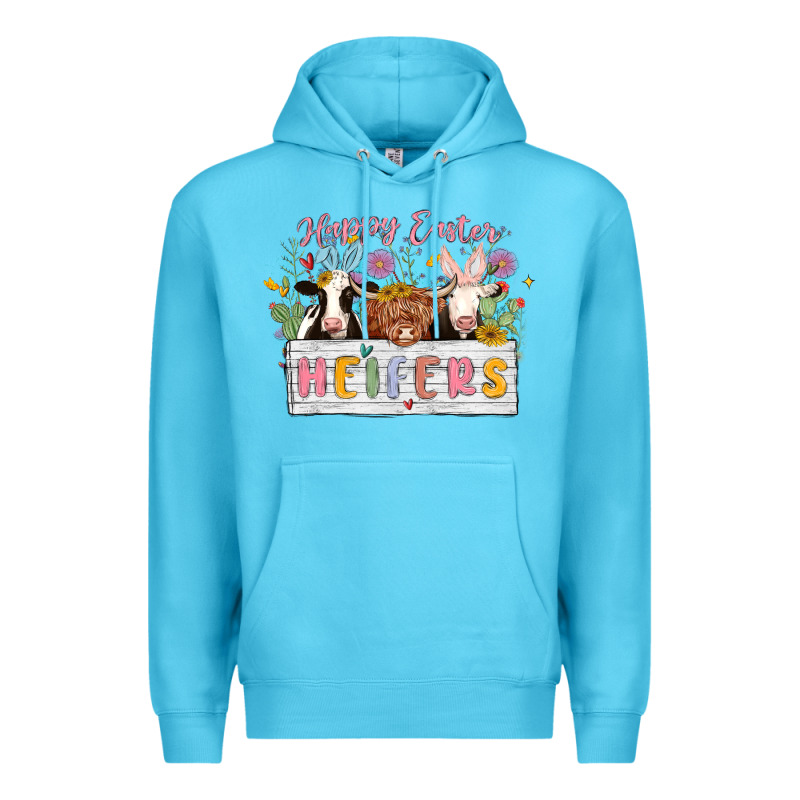 Happy Easter Heifers Premium Hoodie by MaliasSmallBusiness | Teevron