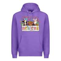 Purple happy easter heifers Premium Hoodie - MaliasSmallBusiness