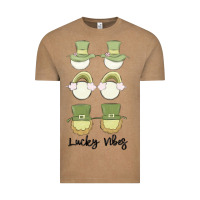 Vintage Coffee lucky vibes Vintage Tee - MaliasSmallBusiness