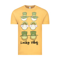 Vintage Mustard lucky vibes Vintage Tee - MaliasSmallBusiness