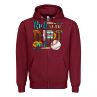 Burgundy rub some dirt on it baseball Zipper Hoodie - HRA Design Shop