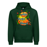 Forest Green grateful thankful blessed Urban Hoodie - MaliasSmallBusiness
