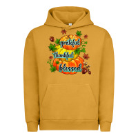 Pigment Peanut Butter grateful thankful blessed Urban Hoodie - MaliasSmallBusiness