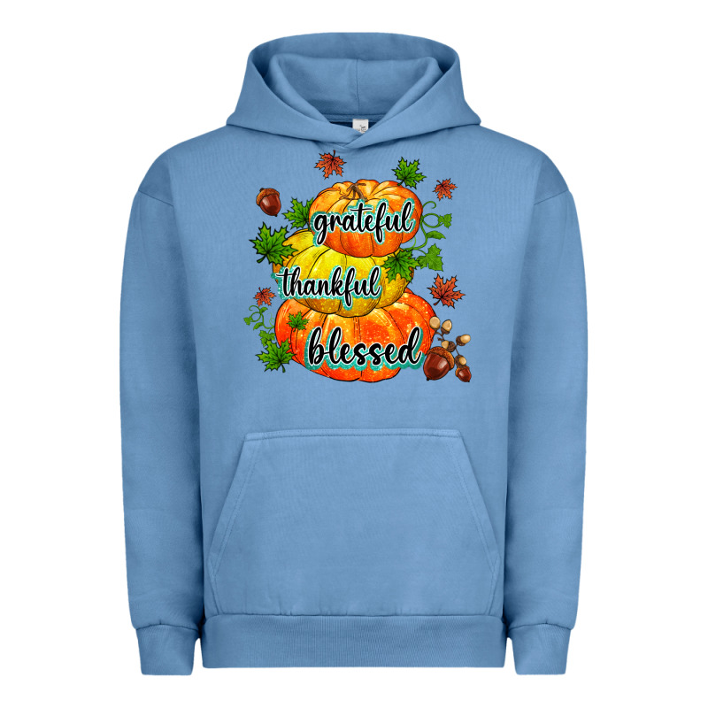 Grateful Thankful Blessed Urban Hoodie by MaliasSmallBusiness | Teevron