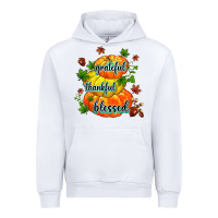 White grateful thankful blessed Urban Hoodie - MaliasSmallBusiness