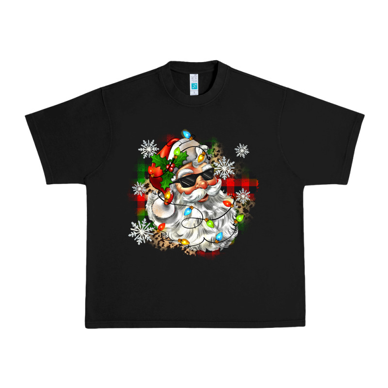 Santa With Sunglasses Christmas Urban Heavy Tee by Zillion Design Studio | Teevron