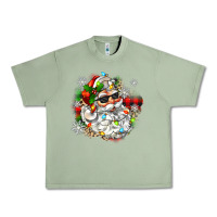 Oil Green santa with sunglasses christmas Urban Heavy Tee - Zillion Design Studio