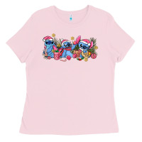 Bubblegum Pink pink christmas stitch and gifts Ladies Tee - AdoDesignShop