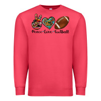 Cardinal peace love football Premium Sweatshirt - Artiststas