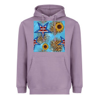 Lavender american star and sunflower seamless  pattern Heavyweight Hoodie - BundleAndBundleShop