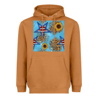 Meerkat american star and sunflower seamless  pattern Heavyweight Hoodie - BundleAndBundleShop