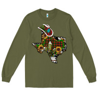 Army Green christmas texas Long Sleeve Tee - RanaPortraitStore