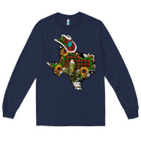 Navy christmas texas Long Sleeve Tee - RanaPortraitStore