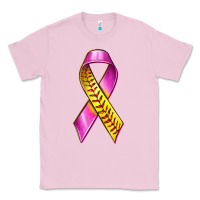 Bubblegum Pink Breast Cancer Ribbon Softball Classic Tee - texasbilliewilder