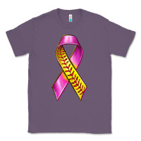 Lavender Breast Cancer Ribbon Softball Classic Tee - texasbilliewilder