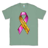 Sage Breast Cancer Ribbon Softball Classic Tee - texasbilliewilder