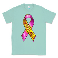 Seafoam Breast Cancer Ribbon Softball Classic Tee - texasbilliewilder