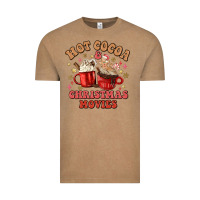 Vintage Coffee hot cocoa and christmas movies Vintage Tee - MaliasSmallBusiness