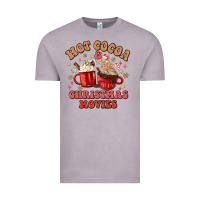 Vintage Zinc hot cocoa and christmas movies Vintage Tee - MaliasSmallBusiness