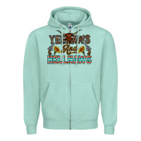 Seafoam yeehaws and hellnaws Zipper Hoodie - CowhideDigitalArt