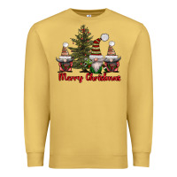 Antique Gold merry christmas with gnomes Premium Sweatshirt - AdoDesignShop