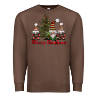 Chestnut merry christmas with gnomes Premium Sweatshirt - AdoDesignShop