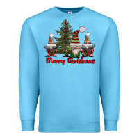 Ocean Blue merry christmas with gnomes Premium Sweatshirt - AdoDesignShop