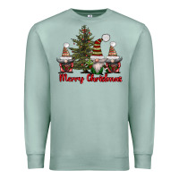 Seafoam merry christmas with gnomes Premium Sweatshirt - AdoDesignShop